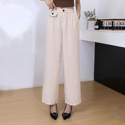 Fashion Style Waist Solid Palazzo Pants for Women