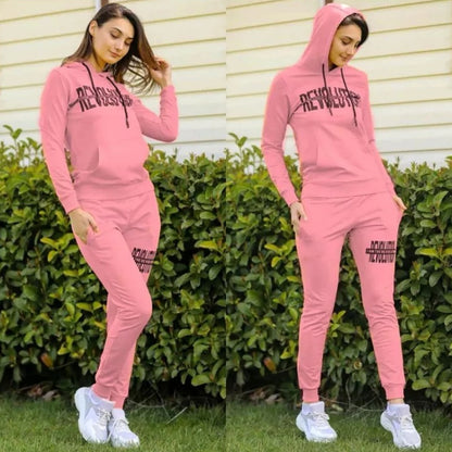 Solid Color Revolution Set Jumpsuit Hoodies for Women