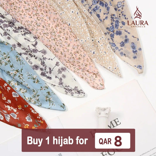 Latest Fashion Chiffon Printed Style Hijab for Women