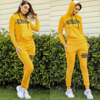 Solid Color Revolution Set Jumpsuit Hoodies for Women